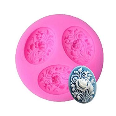 Imagem de Longzang Molde de silicone para artesanato de açúcar, 3,9 cm, rosa