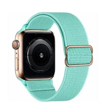 Imagem de Pulseira De Nylon Elástica Para Apple Watch Ultra Série 8 7, Faixa De 