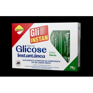 Imagem de Gli-Instan Lowçucar Sabor Menta Glicose Instantânea 5X15G
