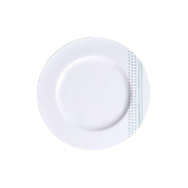 Imagem de Prato Sobremesa Tramontina Monocroma Em Porcelana Decorada 21 Cm