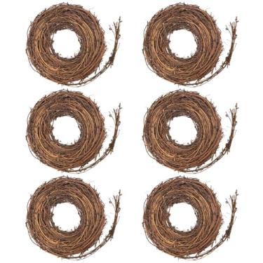 Imagem de BOUTICOL 6 peças de guirlanda de videira – guirlanda de videira natural de 4,5 m para artesanato faça você mesmo, guirlanda de galho de vime, guirlanda de videira para casamento, Natal, feriado, porta