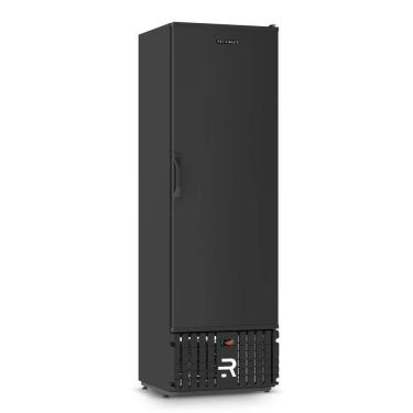 Imagem de Expositor Vertical Congelados Refrimate 400 Litros Porta Sólida Preto e Branco 220V VCCO400PSAF