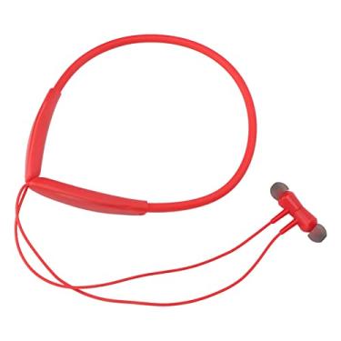 Imagem de SUNGOOYUE Fones de Ouvido Com Fita para o Pescoço Com Cancelamento de Ruído ENC, V5.0, 8 Horas de Reprodução, Design Magnético, Fones de Ouvido Com Material de Memória, Bateria Integrada de 130mAh