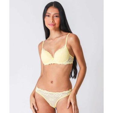 Imagem de Calcinha Biquíni Renda Marisa-83142, Amarelo, GG