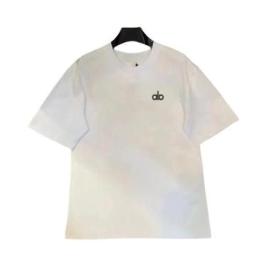 Imagem de Camiseta Clássica Unissex Oversized De Algodão Pesado Com Etiqueta 3D 