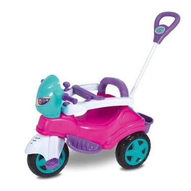 Imagem de Triciclo Infantil Baby City Passeio Empurrar Menina bebe - MARAL