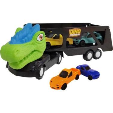 Imagem de Caminhão Dino Cegonheira com 2 Carrinhos - Homeplay