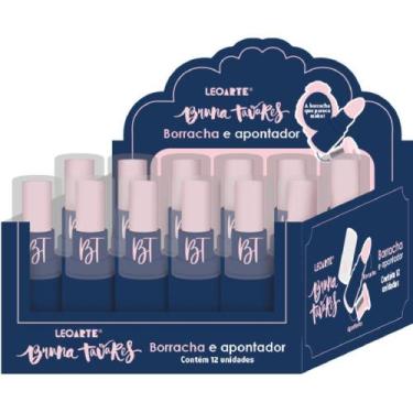 Imagem de Borracha Colorida Bruna Tavares com Apontador e Depósito Display com 2