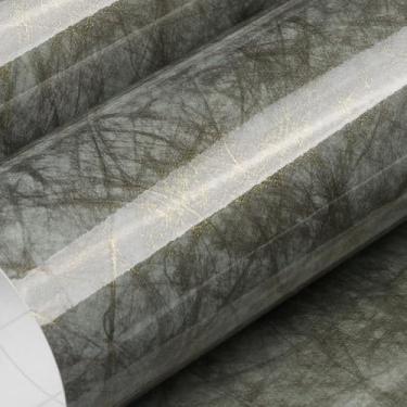 Imagem de LACHEERY Papel de contato de mármore cinza dourado 398.8 cm x 61.0 cm papel de parede de mármore para bancada de cozinha descascar e colar à prova d'água bancadas mesa mesa cobertura de parede