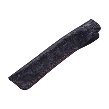 Imagem de Estojo de Caneta Couro Genuíno Artesanal Vintage para Fountain Ballpoint Stylus Única