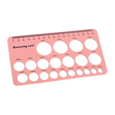 Imagem de AUNMAS Ferramenta de Medição de Mamilo, Régua de Flange de Silicone Flexível Com Fita Macia de 1,5 M para Dimensionamento Preciso, Ajuste Confortável para Flanges de Bomba Tira Leite e Rastreamento Corporal Pós-parto (Rosa)