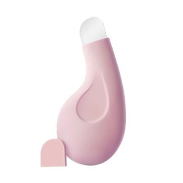 Imagem de Ferramenta de remoção de cravos para limpeza profunda/raspador facial de silicone com tampa/lâmina de aço inoxidável/limpeza facial, removedor de cabeça preta para rosto