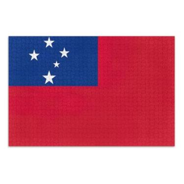 Imagem de Samoa Flag Jigsaw Puzzles for Adults, Puzzles 500 Pieces for Adults, Interlock Perfectly, Home Decor Gift Party for Men Women