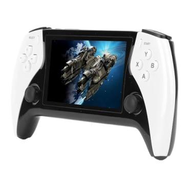 Imagem de Generic Console de Jogos retrô Portátil, Console de Jogos retrô Ips 800x480 Multifuncional de 4.3 Mah Com Bateria de 2500mah Alto-falantes Estéreo Duplos para Ambientes Internos (Branco)