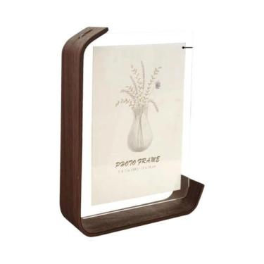 Imagem de Moldura De Foto A4 Em Acrílico E Madeira 10X15cm 15X20cm, Moldura De C