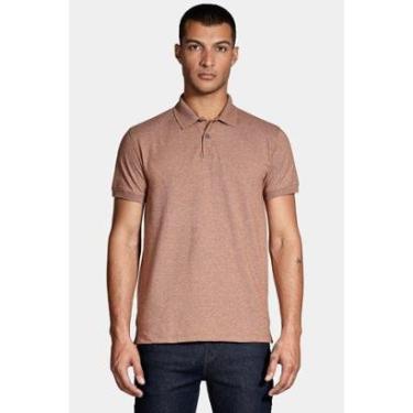 Imagem de Polo Aramis Piquet Gola Jacquard Caramelo-Masculino