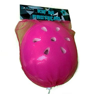 Imagem de Kit Radical Protecao Com Capacete Rosa P Bel