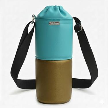 Imagem de Bolsa Térmica (TIFFANY COM OURO) RAMIERE para Garrafa de 2 LITROS em Couro Sintético - Coleção Cores VERÃO 2026