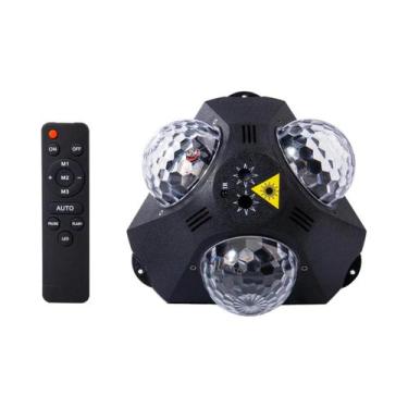 Imagem de Projetor De Luz Disco Ball Laser 5 Em 1, Luz Estroboscópica Para Festa