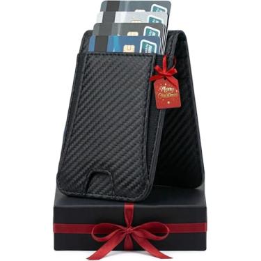 Imagem de Magsafe Carteira de couro bovino genuíno, suporte magnético mais forte com 10 cartões, carteira de couro seguro para iPhone, compatível com iPhone 16/15/14/13 Pro/Max/Plus/Series Apple Accessories