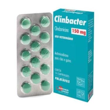 Imagem de Clinbacter 150Mg Antimicrobiano Agener Cães e Gatos 14Comp - Vetnil