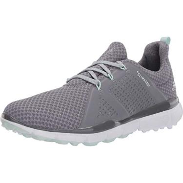 Imagem de adidas Tênis de golfe feminino W Climacool CAGE, cinza três/verde painel/cinza quatro, 8 médio EUA, Cinza três/painel verde/cinza quatro