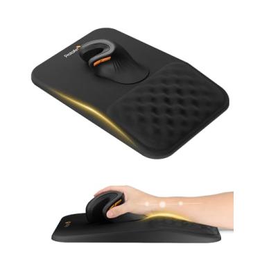 Imagem de ProtoArc Mouse pad ergonômico com descanso de pulso, mousepad MP50 com design de massagem, espuma viscoelástica macia e base de poliuretano antiderrapante para alívio da dor, mesa, casa, escritório