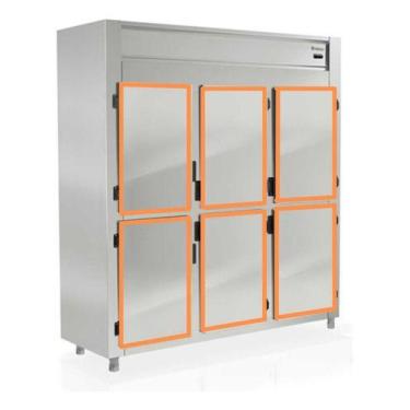 Imagem de Kit 2 Borracha Gaxeta Refrigerador Gelopar Grep 6p  46x68 - ILPEA, Cin