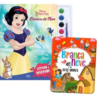 Imagem de Kit de livros infantis: Aquarela Branca de Neve + Livro de Histórias -