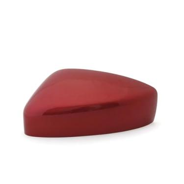 Imagem de Tampa do espelho retrovisor lateral do carro, tampa da asa da porta, compatível com mazda cx5 CX-5 2017 2018 2019(Left red)