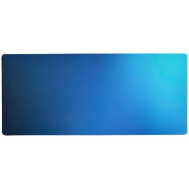 Imagem de Ombre Mouse pad azul desfocado para jogos, controle de precisão, mouse pad para jogos, mesa grande, 80 x 30 cm, tapete de mesa