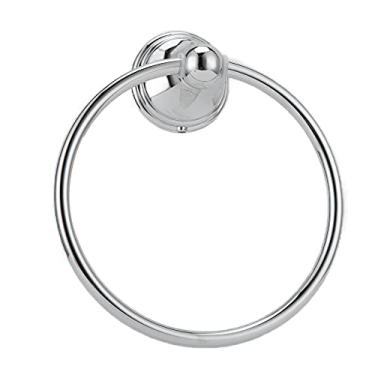 Imagem de Generic Anel de Toalha de Aço Inoxidável à Prova de Ferrugem Toalheiro Montado na Parede para Banheiro Cozinha Quarto para Crianças (Anel de toalha cromado 893)