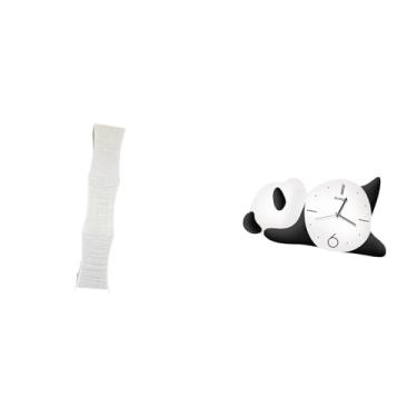 Imagem de Whtkoph Luminária de Chão Decorativa para Sala de Estar, com Cúpula em Formato de Panda E Relógio de Parede. Design Prático, E Moderno. Uma Decoração