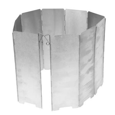 Imagem de Brrnoo Pára-brisas de Fogão de Acampamento, Bloqueador de Portátil para Cozinhar Ao Ar Livre Com Trava, Pára- de Metal Reforçado para Fogão de Churrasco