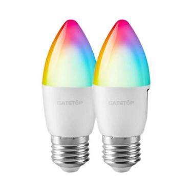 Imagem de Lâmpadas LED RGB E14 E27 B22 16 Cores Reguláveis Iluminação Inteligent