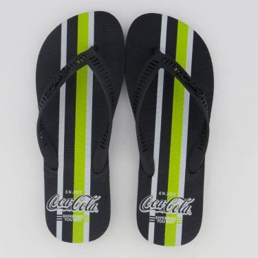 Imagem de Chinelo Coca Cola Smith Preto-Masculino