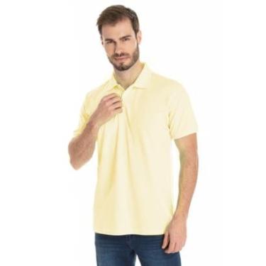 Imagem de Camisa Gola Polo Piquet Masculina Básica Lisa-Masculino