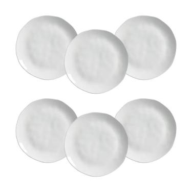 Imagem de Conjunto De Pratos Rasos Orgânico New White Porto Brasil Branco