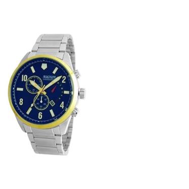 Imagem de Relógio Magnum Masculino Ref: Ma35182f Cronógrafo Bicolor