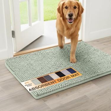 Imagem de Neater Pets Tapete de porta de cachorro de chenille 91 cm x 61 cm – Capacho de patas enlameadas super absorvente e de secagem rápida para prender sujeira, água e lama - Tapetes antiderrapantes e