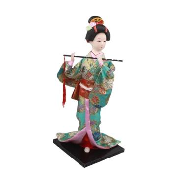 Imagem de FLCPJGV Estatueta de Gueixa Japonesa, Boneca Gueixa Oriental, Escultura Kabuki, Figura Artesanal em Pé Feita de Tecido, Espuma E Resina para Presente, Escritó, Style a, Tamanho real