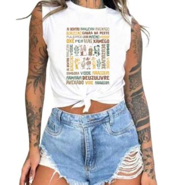 Imagem de Cropped T-Shirts Feminino Estampado Várias Estampas 70 - megan basic, 