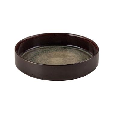 Imagem de Pires de plantas Prato circular de cerâmica estilo chinês para arranjos florais, ideal para mesa e jardinagem doméstica