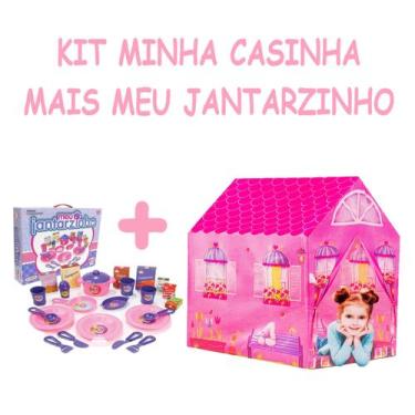 Imagem de Brinquedos De Menina 3 4 5 6Anos Faz De Conta Tenda+ Comidas - DM Toys
