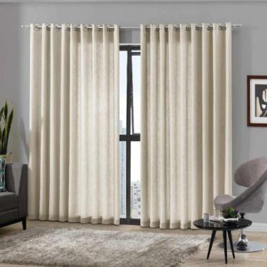 Imagem de Cortina Duplex Monaco Bella Janela Corta Luz 4,20 x 2,50, Bege