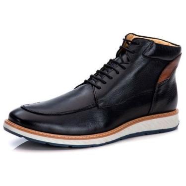 Imagem de Bota Casual Masculino Cano Alto Couro DIfranca - 9007 - Preto, 42