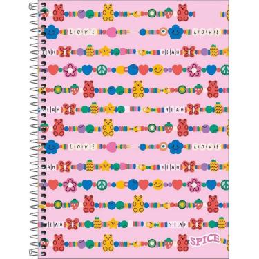 Imagem de Caderno Universitário Capa Dura para Meninas com 1 Matéria 80 Folhas