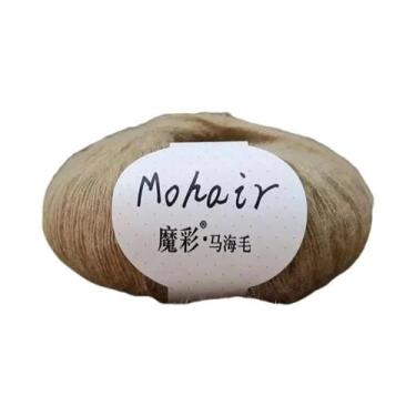 Imagem de Fio De Mohair Macio 25g 160m Para Tricô Manual E Crochê, Lã Para DIY, 