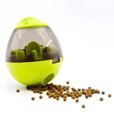 Imagem de Brinquedo Interativo Para Cães com Dispenser para Petisco e Ração Verd