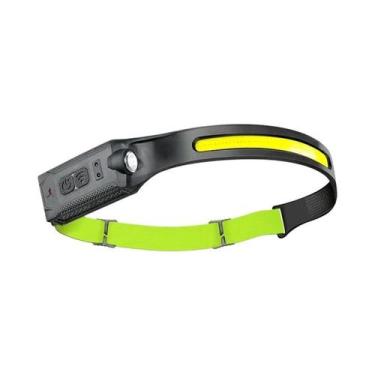 Imagem de Lanterna De Cabeça LED Recarregável 3 Modos USB Com Bateria Integrada 